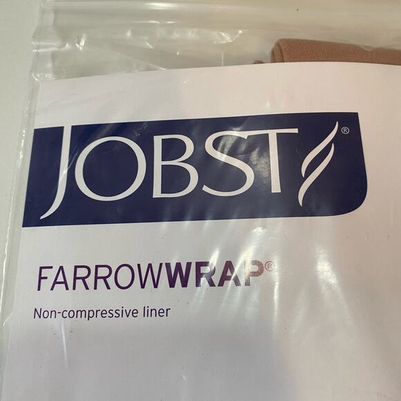 Jobst Farrow Wrap Liner Knee High Sock Non Compressive Liner 76666-21 Tan - Picture 4 of 4